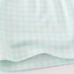 Green gingham boy shorts set