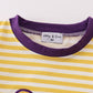 Yellow tiger embroidery LSU boy bubble