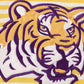 Yellow tiger embroidery LSU boy bubble