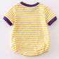 Yellow tiger embroidery LSU boy bubble