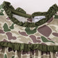 Camouflage print girl dress