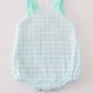 Blue gingham boy bubble