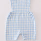 Blue gingham boy jonjon