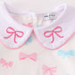 Pink bow print girl set