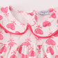 Pink valentine heart girl set