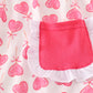 Pink valentine heart girl set