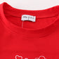 Red valentine'day fire truck boy top