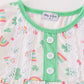 Green rainbow clover girl pants set