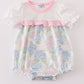 Pink Blossom Serenity print ruffle bubble