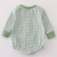 Green clover embroidery boy bubble