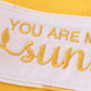 Yellow you are my sunshine embroidery boy set