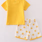 Yellow you are my sunshine embroidery boy set