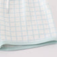 Blue checkered boy shorts set