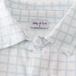 Blue checkered boy button down shirt