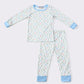 Rose print boy pajamas set