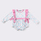 Pink bow print girl bubble