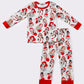 Red christmas princess boy pajamas set