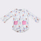 Pink ballet print girl bubble