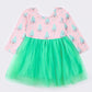 Pink christmas tree girl tutu dress