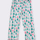 Christmas tree print women pajamas pants