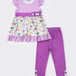 Purple mardi gras girl set