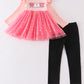 Pink "soopky" ruffle girl set