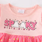 Pink "soopky" ruffle girl set