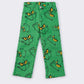 Green grinch print denim jeans