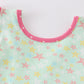 Platinum star print ruffle girl bubble