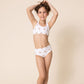 White floral print 2pc girl swimsuit (size run small, go up 1-2 sizes)