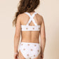 White floral print 2pc girl swimsuit (size run small, go up 1-2 sizes)